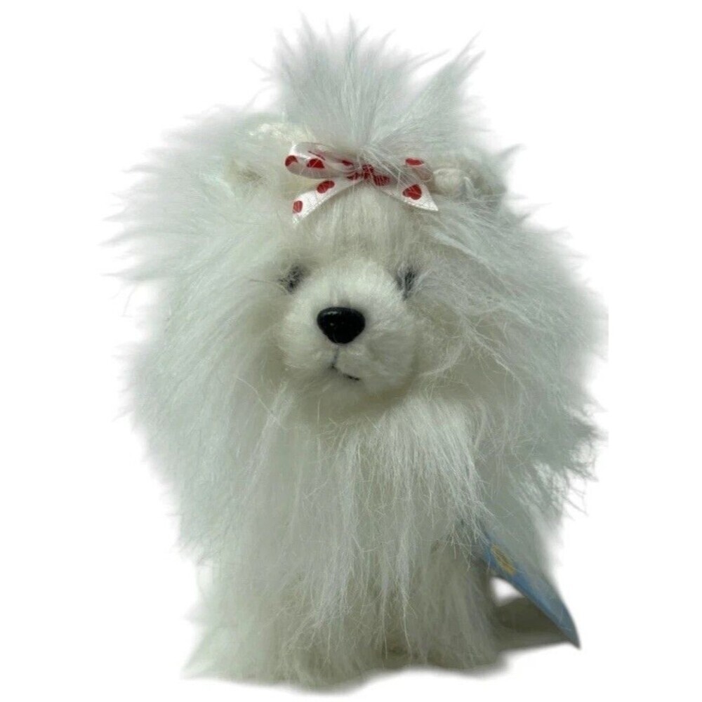 Webkinz 8” Yorkie Plush WITH CODE Toy White Puppy Dog Coquette Y2K Kawaii New